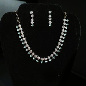 Necklace Rosegold (Green)