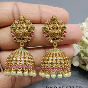 Antique Golden Jhumki Earring in Austria
