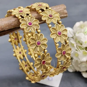 Antique Golden Bangles | Size 2.8