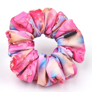 Premium Printed Satin Scrunchies | Medium
