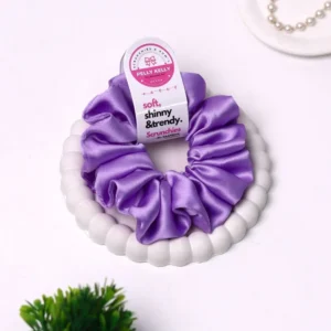 Pale Lavender | Silk Satin Scrunchies | L