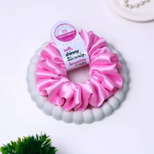 Pale Pink | Silk Satin Scrunchies | L