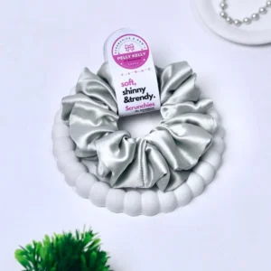 Pearl Bush | Silk Satin Scrunchies | L